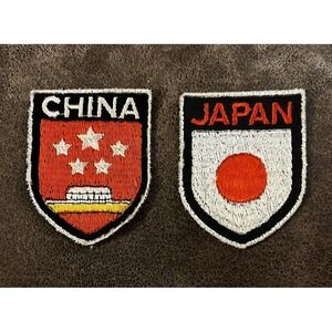 Vintage Patches Japan And China Embroidered